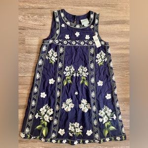 NWT Maeve Royal Blue Embroidered Tunic Dress